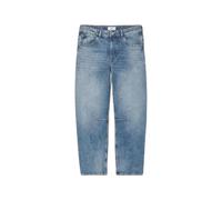Wide Leg Jeans for Women Le Temps des cerises Madie Leder Bleu 23