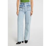 Wide Leg Jeans with High Waist double stonewashed