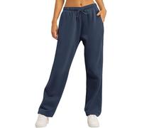 Wide Leg Joggers for Women - Petite Linen Trousers With Cuffed Leg, Yoga Pants, Harem Style - UK