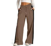 Wide Leg Joggers For Women Uk High Waisted Sweatpants Baggy Tracksuit Bottoms Plain Jogging Bottoms With Drawstring Sports Trousers Lounge Casual Pants Flare Trousers Palazzo Pants With Pockets