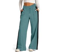 Wide Leg Joggers For Women Uk High Waisted Sweatpants Baggy Tracksuit Bottoms Plain Jogging Bottoms With Drawstring Sports Trousers Lounge Casual Pants Flare Trousers Palazzo Pants With Pockets