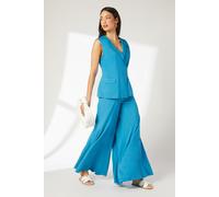 Wide Leg Palazzo Trouser Principles Blue 12