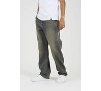 Wide Leg Seam Detail Denim Jeans Brave Soul Mid Blue 32R