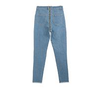 Wide Leg Trousers for Baggy Straight Leg Jeans Sexy Back Zipper Small Foot Jeans Women S Pants Women S Wear Wide Denim Pants Trousers Elasticated Waist Light Blue XXL