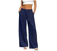 Wide Leg Trousers for Women UK Straight Leg Bootcut Flared Stretch Jersey Trousers Cotton Linen Flowy Comfort Soft Cozy Elegant Smart Palazzo Pants Summer Casual Holiday Sports Office Bottoms