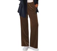 Wide Leg Trousers for Women Waist Casual Pants Women's 2024 Autumn and Winter New Casual Straight Velvet Pants Daily Versatile High Waist Trousers Women's Straight Casual Popular Clothes (Brown, XL)