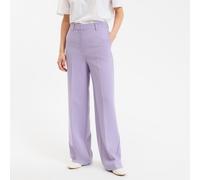 Wide Leg Trousers Mauve Purple