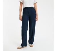 Wide Leg Trousers Navy Blue