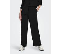 Wide Leg Trousers with High Waist Black