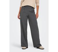 Wide Leg Trousers with High Waist grey