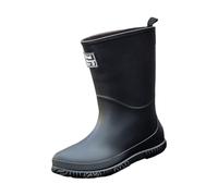 Wide Leg Wellies for Women Ladies Waterproof Boots Gardening Shoes Sociology Weather Boots Women's Fashion Rain Cut Short Tube Plastic Water Shoes with Non Slip Soles Warm Water Proof Rubber Boys Rain