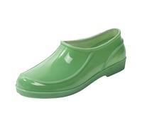 Wide Leg Wellies for Women Womens Waterproof Boots Garden Shoes Women Nurses Shoes Fashion Rain Boots Cut Short Tube Plastic Water with Non Slip Soles Water Proof Rubber Over The Shoe Rain Green