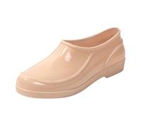 Wide Leg Wellies for Women Womens Waterproof Boots Garden Shoes Women Nurses Shoes Fashion Rain Boots Cut Short Tube Plastic Water with Non Slip Soles Water Proof Rubber Over The Shoe Rain Khaki