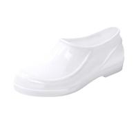Wide Leg Wellies for Women Womens Waterproof Boots Garden Shoes Women Nurses Shoes Fashion Rain Boots Cut Short Tube Plastic Water with Non Slip Soles Water Proof Rubber Over The Shoe Rain White