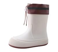 Wide Leg Wellies Waterproof Boots for Women Uk Ladies Garden Shoes Lightweight Rubber Boots for Men Rain Mid Tube Eva Rain Women's Adult Non Slip Water Shoes Kitchen Sea Catching Soft Sole Wear Fashio