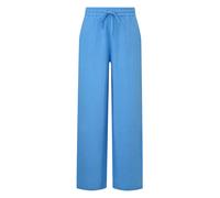 Wide Lightweight Chiffon Trouser with Elasticated Waist Women QS Bleu 32