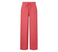 Wide Lightweight Chiffon Trouser with Elasticated Waist Women QS Rouge 44