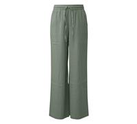 Wide Lightweight Chiffon Trousers Women QS Vert 42