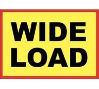 Wide Load Warning Sign Lorry HGV Trailer Vehicle External MAGNETIC Sign A4 297mm x 210mm