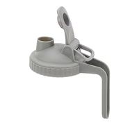 Wide Mouth Mason Jar Pour Spout Lid Leak Proof Flip Cap Lid with Handle for Ball Kerr Jars ABS Material 3.3 Inch (Grey)