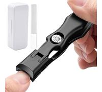 Wide Mouth Nail Clippers - Splash Guard for Thick Nails, Precise Grooming Tool for Men Seniors | Ideal for Home, Travel, Gym, Holiday Daily Nail Care