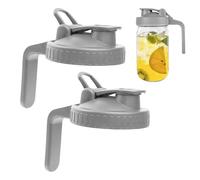 Wide Mouth Pour Spout Lid | Regular Mouth Mason Jar Lid - Airtight Silicone Gasket, Easy Pouring, No-Leakage Wide Mouth Mason Jar Pour Spout Lid With Handle