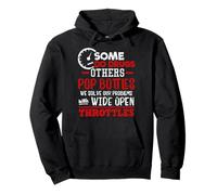 Wide open Trottles Some do Drugs Design Car Guy Design Pullover Hoodie