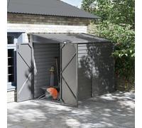Wide Outdoor Lockable Steel Storage Shed