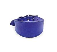 Wide Padded Dogs Collar Genuine Leathers Puppy Collars For Lurchers Italian Greyhounds Comfortable Pet Dogs Accessories