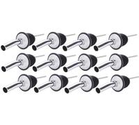 Wide Pourer Whisky Quick Flow x 12 Bar Cocktail Pourer for Alcohol and Spirits Adaptable to All Types of Bottles Bar Equipment Bartending Accessory