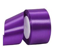 Wide Purple Ribbon 50mm Satin Ribbons for Gift Wrapping,22m 2.0 Inch Wrapping Ribbon Cake Ribbon Silk Thick Ribbon Purple for Crafting,Halloween,Xmas Party,Wedding Car,Hair Bows,Cake Decorations