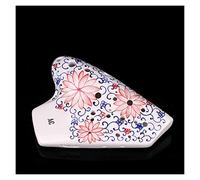 Wide-range Ceramic Ocarina Hand-painted Three-tube Alto C Key Beginner Ocarina Musical Instrument ocarina instrument (6)