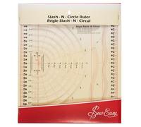 Wide Range of Sew Easy Patchwork and Quilting Rulers Different Shapes and Sizes (Slash 'n' Circle Ruler 31cm x 26cm)