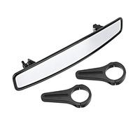 Wide Rear View Race Mirror Convex Reverse Mirror Fit for UTV with 1.75 Inch Scroll Bar and Side Edging, High Definition Center Mirror for Enhanced Driving Safety and Maximum