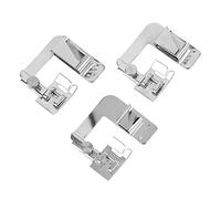 Wide Rolled Hem Foot Set Anti Stainless Steel High Hardness Presser Foot Household Sewing 3Pcs