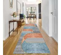 Wide Rug for Hallway Blue Orange Grey Narrow Carpet Runner 60/80/90/100/120cm Hallways Runners Carpets Farmhouse Cloak Room Hotel Rugs 60x200cm