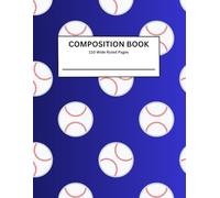 Wide Ruled Composition Notebook - Baseball