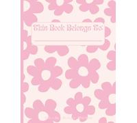 Wide Ruled Composition Notebook for 3rd-6th Grade Girls - 8.5x11 Elementary School Writing Journal, 110 Pages Back to School Supply