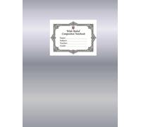 Wide Ruled Composition Notebook: Large school notebook (8.5 x 11-inch format) Black-and-white interior with margins | 100 sheets for primary school students