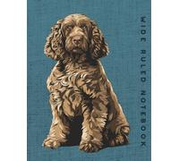 Wide Ruled Notebook: American Water Spaniel Dog