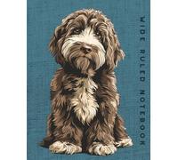 Wide Ruled Notebook: Chocolate Merle Cockapoo Dog