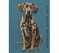 Wide Ruled Notebook: Plott Hound Dog