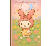 Wide-Ruled Pastel Bunny Bloom | Enchanted Meadow Series | 6x9: Creative Writing Book | 108 Pages | Indexed + Numbered | Kids & Teens | Kawaii Gift | Cute Aesthetic | Everyday Notes