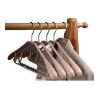 Wide-Shoulder Hanger 5/10/20PCS,Multi-functional Non-slip Organizers With Hook For Suit Coat, Seamless Clothes Support(Color 01,10PCS)
