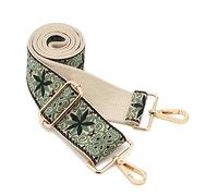 Wide Shoulder Strap Adjustable Replacement Belt Guitar Style Crossbody Bag Handbag Strap Multicolor Canvas Straps, Wide:2"(5cm) color83, One Size