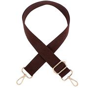 Wide Shoulder Strap Adjustable Replacement, DOTBUY-SHOP Bag Strap with Metal Swivel Hooks for Unisex Purse, Handbag, Belt Crossbody, Shoulder Bag, Canvas Bag (Dark Brown,one Size)