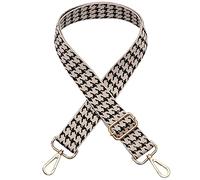Wide Shoulder Strap Adjustable Replacement, DOTBUY-SHOP Bag Strap with Metal Swivel Hooks for Unisex Purse, Handbag, Belt Crossbody, Shoulder Bag, Canvas Bag (Houndstooth,one Size)