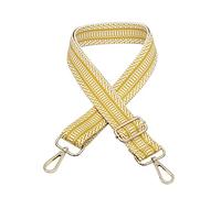Wide Shoulder Strap Adjustable Replacement, DOTBUY-SHOP Bag Strap with Metal Swivel Hooks for Unisex Purse, Handbag, Belt Crossbody, Shoulder Bag, Canvas Bag (Yellow,one Size)