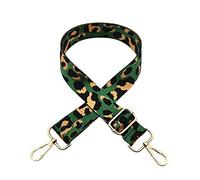Wide Shoulder Strap Adjustable Replacement, DOTBUY-SHOP Leopard Print Bag Strap with Metal Swivel Hooks for Unisex Purse, Handbag Belt Crossbody Shoulder Bag Canvas Bag (Dark Green,One Size)