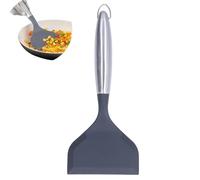 Wide Silicone Spatula, Nonstick Wide Turner Wok Spatula Shovel Cookware Silicone Pancakes Shovel for Flipping Cake Steak Pizza Eggs Burgers(Grey)